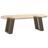 U-Shaped Coffee Table Legs - Natural Steel - 30x(30-31) cm