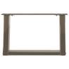 U-Shaped Coffee Table Legs - Durable Natural Steel (50x30-31 cm)