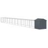 Durable Chicken Cage with Run - Anthracite Galvanised Steel