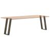 U-Shaped Console Table Legs - Durable Natural Steel (2 pcs)