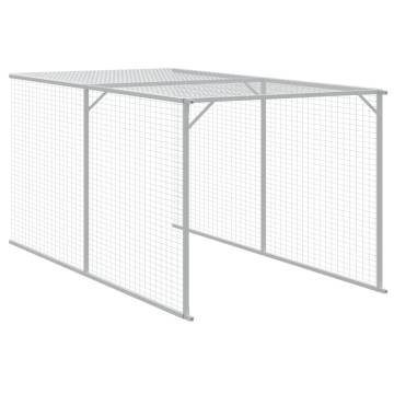 Durable Chicken Cage with Run - Anthracite Galvanised Steel