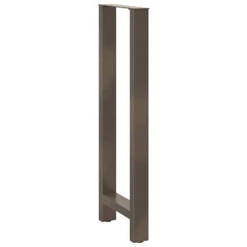 Natural Steel Coffee Table Legs - 50x(110-111) cm - 2 pcs