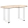 U-Shaped Coffee Table Legs - White Steel - 28x(42-43) cm