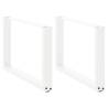  Coffee Table Legs U-Shaped 2 pcs White 60x(42-43) cm Steel Colour white Size 60 x (42-43) cm Quantity in Package 2 Number of 1 