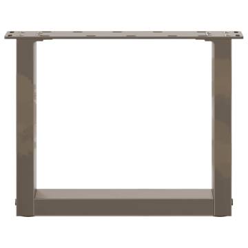 U-Shaped Coffee Table Legs | Natural Steel 40x(30-31) cm