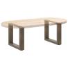 U-Shaped Coffee Table Legs | Natural Steel 40x(30-31) cm