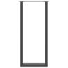 U-Shaped Coffee Table Legs - Anthracite Steel (50x110-111 cm)