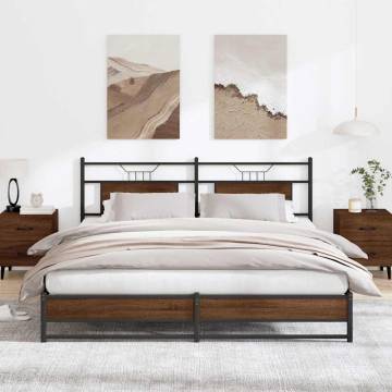 Bed Frame without Mattress - Brown Oak 160x200 cm | HipoMarket