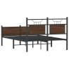 Brown Oak Bed Frame 120x190 cm | Stylish & Durable Design