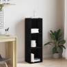 Stylish Black Oak Bookcase - Durable Engineered Wood