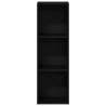 Stylish Black Oak Bookcase - Durable Engineered Wood