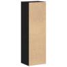 Stylish Black Oak Bookcase - Durable Engineered Wood