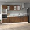 Stylish Microwave Cabinet Lyon Brown Oak - 60x57x207 cm