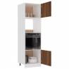 Stylish Microwave Cabinet Lyon Brown Oak - 60x57x207 cm