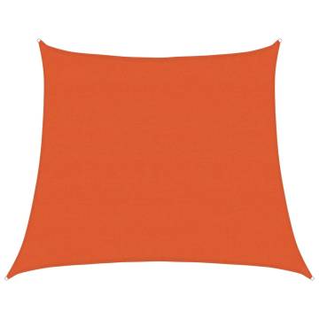 Sunshade Sail 160 gm² Trapezium Orange 45x4 m HDPE | Hipo Market