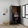  Wardrobe High Gloss Black 82.5x51.5x180 cm Engineered Wood Colour high gloss black Quantity in Package 1 Amount 