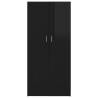 High Gloss Black Wardrobe - Stylish Storage Solution