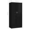 High Gloss Black Wardrobe - Stylish Storage Solution