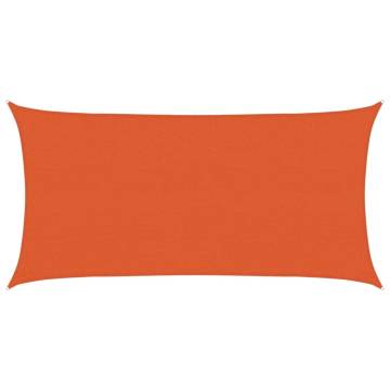 Orange Sunshade Sail 2.5x4.5m - UV Protection & Easy Setup