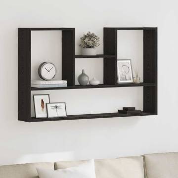 Wall Shelf - Black Oak 99x15x60 cm Engineered Wood | Hipomarket