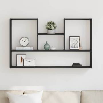 Wall Shelf - Black Oak 99x15x60 cm Engineered Wood | Hipomarket