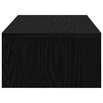 Monitor Stand with Drawers - Black Oak, 50x27x15 cm