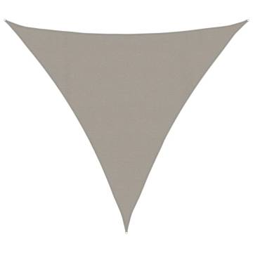 Sunshade Sail 160 gm² Triangular Light Grey - 4.5m HDPE | HipoMarket