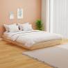  Bed Frame without Mattress Solid Wood Small Double Colour natural Size 120 x 190 cm 