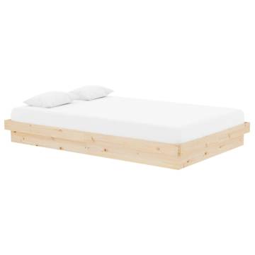 Solid Wood Small Double Bed Frame - Stylish & Durable