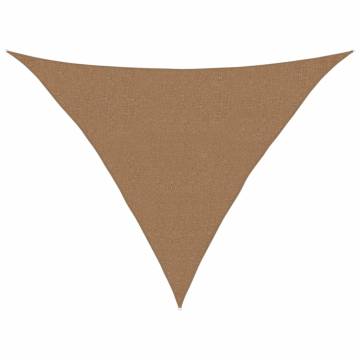 HDPE Sunshade Sail 2.5x2.5x3.5 m Taupe - UV & Mould Resistant