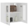 Hanging Glass Cabinet White 60x31x60 cm - Sleek Storage Solution