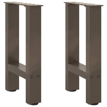 Coffee Table Legs Natural Steel 38x(42-43) cm - 2 pcs