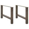 Coffee Table Legs Natural Steel - Customization in Style