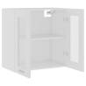 Hanging Glass Cabinet White 60x31x60 cm - Sleek Storage Solution