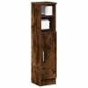  Bathroom Cabinet with Roll Holder Smoked Oak 20.5x22x90 cm Colour smoked oak Number of 1 