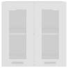 Hanging Glass Cabinet White 60x31x60 cm - Sleek Storage Solution