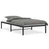 Robust Black Metal Bed Frame 100x200cm - Hipomarket UK