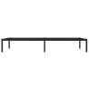 Robust Black Metal Bed Frame 100x200cm - Hipomarket UK