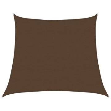 Sunshade Sail 160 gm² Trapezium Brown 45x4 m - Durable HDPE