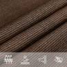 Sunshade Sail 160 gm² Trapezium Brown 45x4 m - Durable HDPE