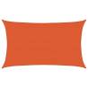 HDPE Sunshade Sail 5x8 m - Rectangular Orange | HipoMarket