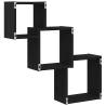 Wall Cube Shelves Black Oak | Stylish & Durable Storage - HipoMarket