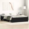 Bed Frame without Mattress - Black Oak 120x190 cm | HipoMarket