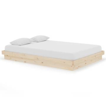 819907 Bed Frame - Solid Wood 140x200 cm | HipoMarket