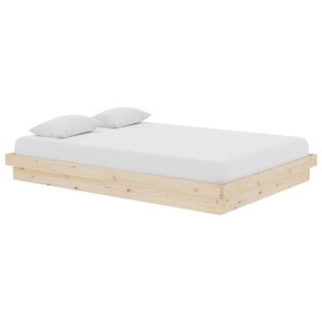 819907 Bed Frame - Solid Wood 140x200 cm | HipoMarket