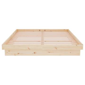 819907 Bed Frame - Solid Wood 140x200 cm | HipoMarket