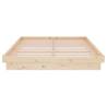 819907 Bed Frame - Solid Wood 140x200 cm | HipoMarket