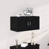 Wall Cabinet Black Oak 80x39x40 cm - Elegant Storage Solution