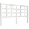 Stylish White Bed Headboard | Solid Pine Wood - 165.5x4x100 cm