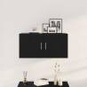 Wall Cabinet Black Oak 80x39x40 cm - Elegant Storage Solution